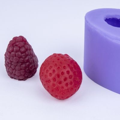 Клубника-малина 3D, форма для мыла силиконовая Силиконовые формы