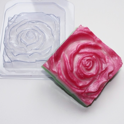 Роза квадратная, форма для мыла пластиковая Пластиковые формы