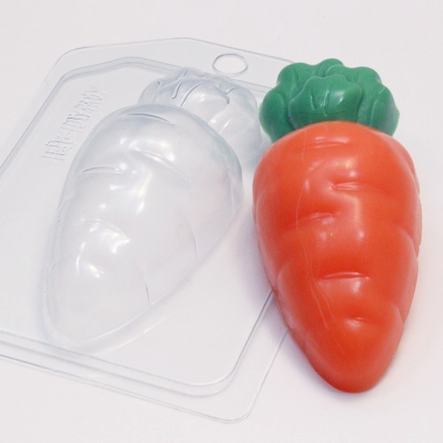 Морковка мультяшная, форма для мыла пластиковая Пластиковые формы