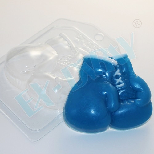 Боксерские перчатки, форма для мыла пластиковая Пластиковые формы