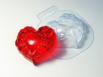 Крылатое сердце, форма для мыла пластиковая Пластиковые формы