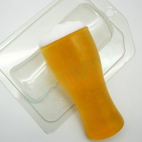 Бокал пива, форма для мыла пластиковая Пластиковые формы