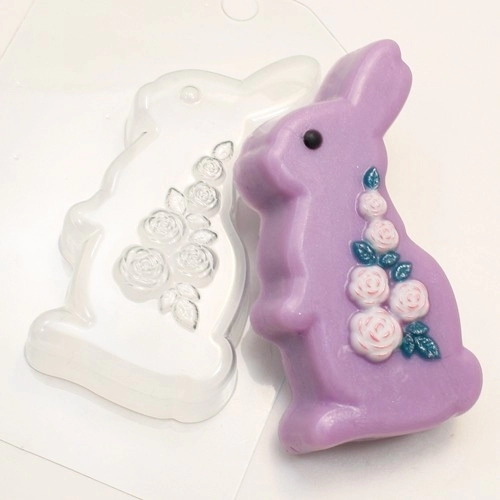 Кролик Розы, форма для мыла пластиковая Пластиковые формы