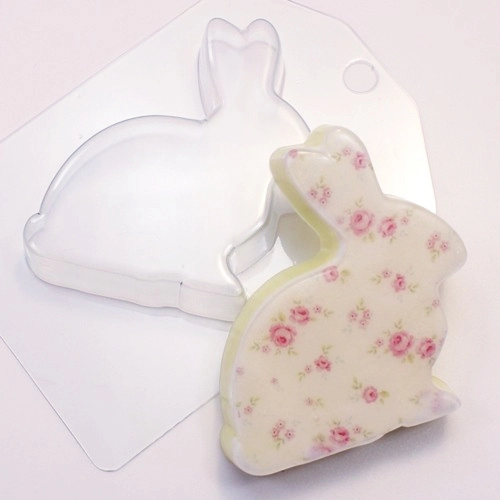 Кролик Плоский, форма для мыла пластиковая Пластиковые формы