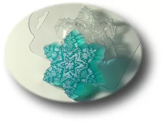 Морозная снежинка, форма для мыла пластиковая Пластиковые формы