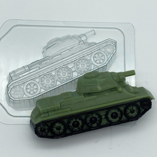 Т-34 бок, форма для мыла пластиковая Пластиковые формы