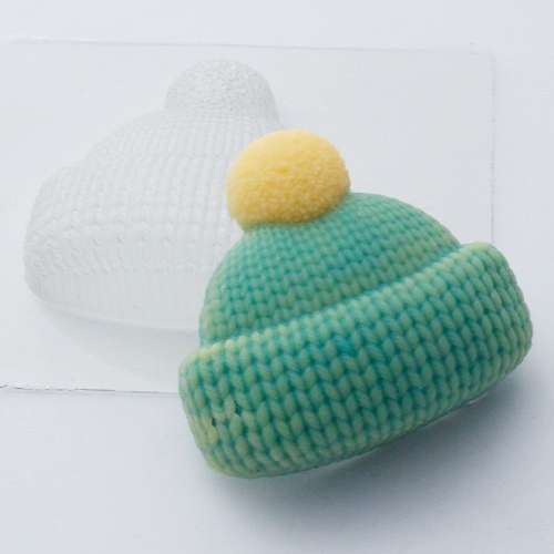Шапка вязаная, форма для мыла пластиковая Пластиковые формы