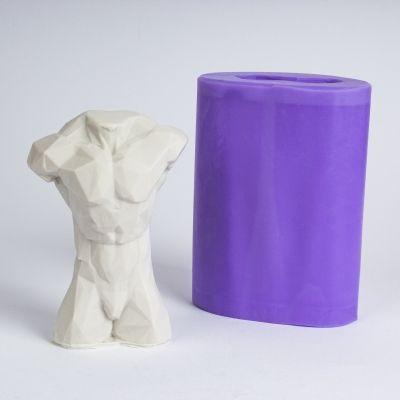 Торс мужской, 3D форма для мыла силиконовая Силиконовые формы