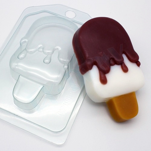 Мороженое - Эскимо в глазури, форма для мыла пластиковая Пластиковые формы