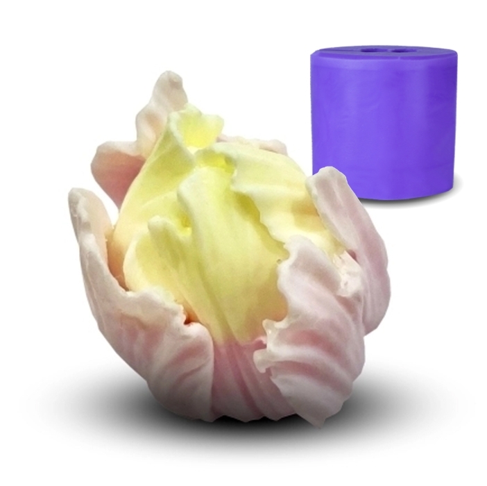 Тюльпан бутон 7 3D, форма для мыла силиконовая Силиконовые формы
