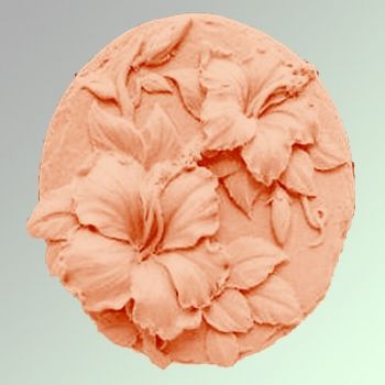 Гибискус 2D, форма для мыла силиконовая Силиконовые формы