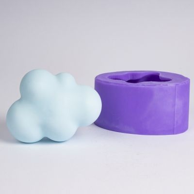 Облачко большое 3D, форма для мыла силиконовая Силиконовые формы