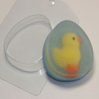 Яйцо плоское, форма для мыла пластиковая