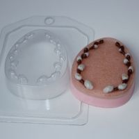 Яйцо плоское с вербой, форма для мыла пластиковая
