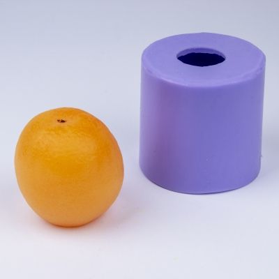 Апельсин в кожуре 3D, форма для мыла силиконовая Силиконовые формы
