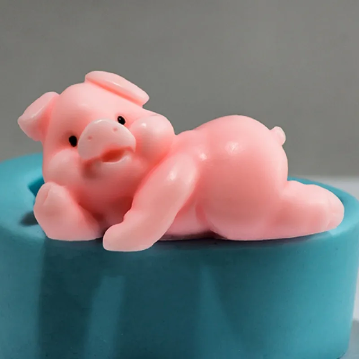 Свинка 4 3D, форма для мыла силиконовая Силиконовые формы
