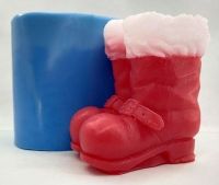 Ботинки Санты 3D, форма для мыла силиконовая