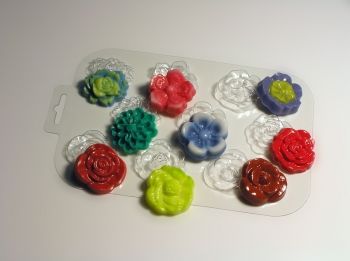 Цветочная поляна, форма для шоколада пластиковая Пластиковые формы