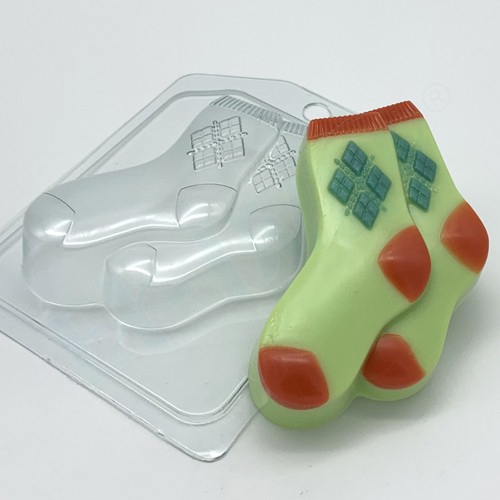 Носки мужские Пара, форма для мыла пластиковая Пластиковые формы