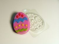 Яйцо с узором №2, форма для мыла пластиковая