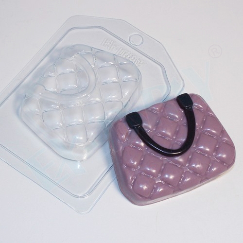 Сумочка в пухлый ромбик, форма для мыла пластиковая Пластиковые формы
