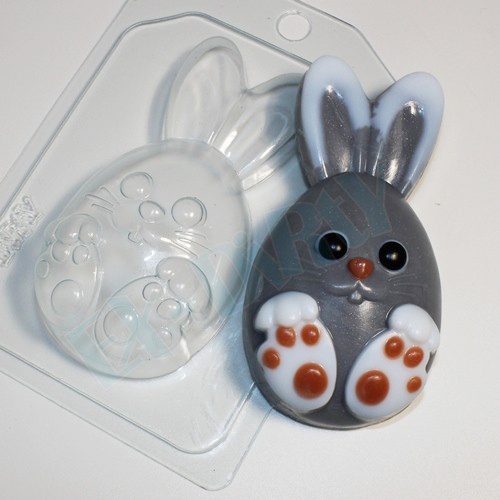 Кролик мультяшный, форма для мыла пластиковая Пластиковые формы