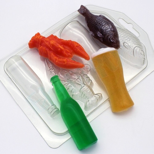 Пивной набор МИНИ, форма для мыла пластиковая Пластиковые формы