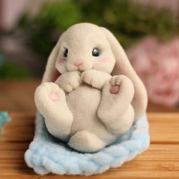 Кролик Абрикосик, форма для мыла силиконовая