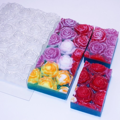 Розы под нарезку, форма для мыла пластиковая Пластиковые формы