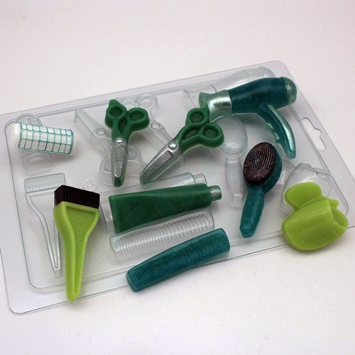 Парикмахерские МИНИ, форма для мыла пластиковая Пластиковые формы