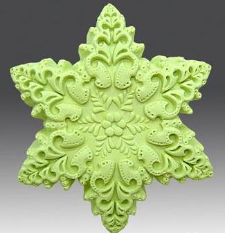 Снежинка 8, форма для мыла силиконовая Силиконовые формы