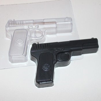 Пистолет, форма для мыла пластиковая Пластиковые формы