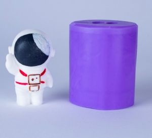 Астронавт привет 3D, форма для мыла силиконовая