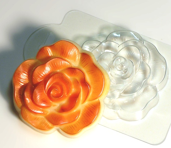Дикая роза, форма для мыла пластиковая Пластиковые формы