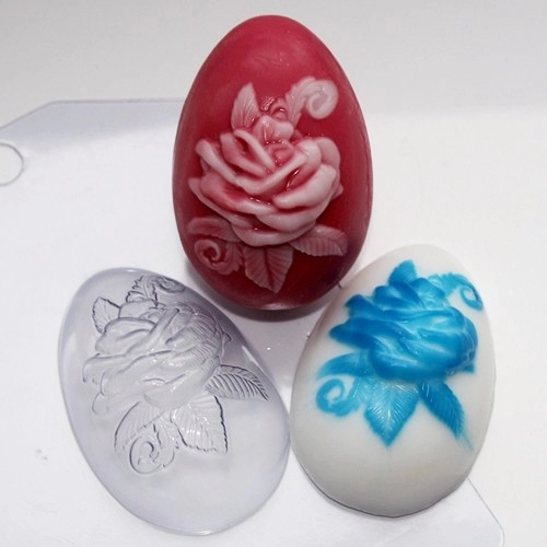 Яйцо Роза, форма для мыла пластиковая Пластиковые формы