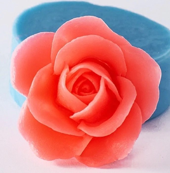 Роза 3 3D, форма для мыла силиконовая Силиконовые формы