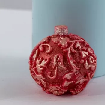 Елочный шар 3D, форма для мыла силиконовая Силиконовые формы