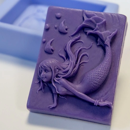 Русалочка, форма для мыла силиконовая Силиконовые формы