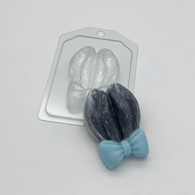 Уши зайца с бантом, форма для мыла пластиковая Пластиковые формы