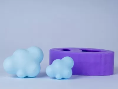 Облачко 3D, форма для мыла силиконовая Силиконовые формы