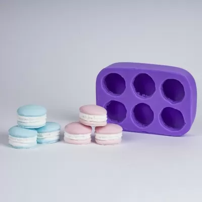 Макаронс, 3D форма для мыла силиконовая Силиконовые формы