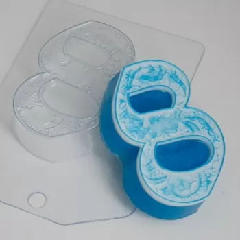 8 марта - Кружево, форма для мыла пластиковая Пластиковые формы
