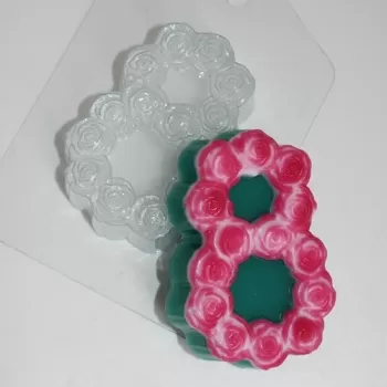 8 марта - Розы, форма для мыла пластиковая Пластиковые формы