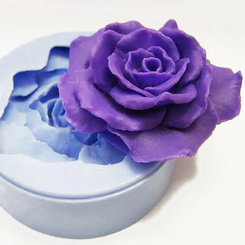 Роза 2D, форма для мыла силиконовая Силиконовые формы