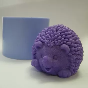 Ежик 3D, форма для мыла силиконовая Силиконовые формы