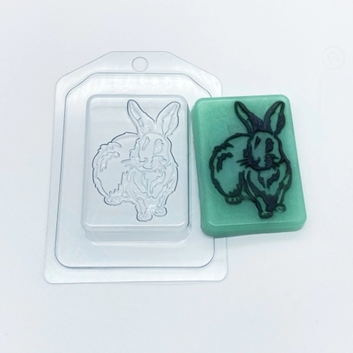 Кролик Силуэты, форма для мыла пластиковая Пластиковые формы