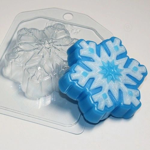 Снежинка 3, форма для мыла пластиковая Пластиковые формы