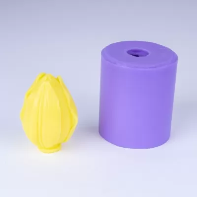Бутон тюльпана 2 3D, форма для мыла силиконовая Силиконовые формы