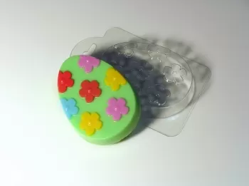 Яйцо с узором №4, форма для мыла пластиковая Пластиковые формы