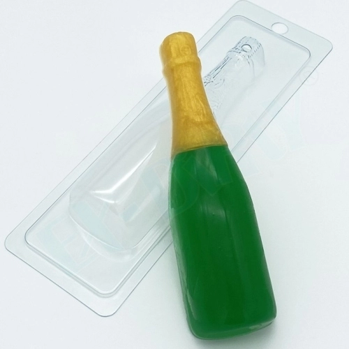 Бутылка шампанского, форма для мыла пластиковая Пластиковые формы